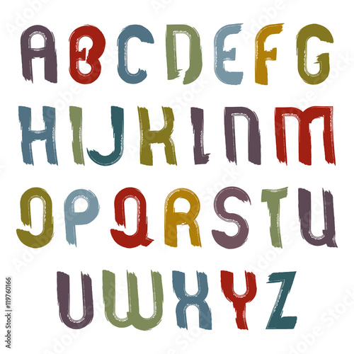 Vector alphabet capital let...