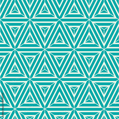 Graphic simple ornamental tile, vector repeated pattern made usi