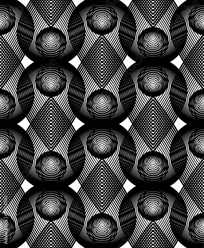 Geometric monochrome stripy...