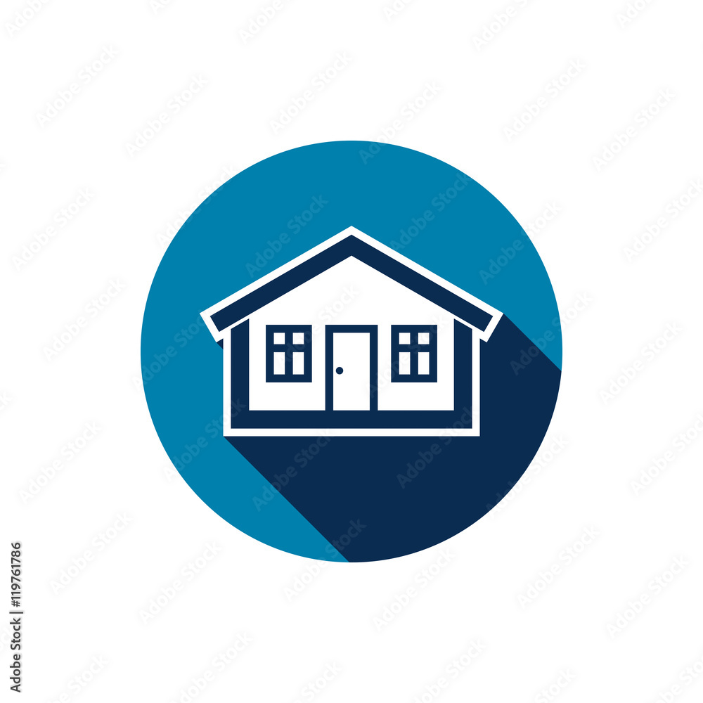 Real estate icon isolated on white, abstract house depiction. Pr Real estate icon isolated on white, abstract house depiction. Pr