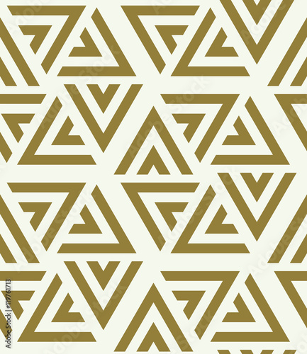 Graphic simple ornamental tile, vector repeated pattern made usi