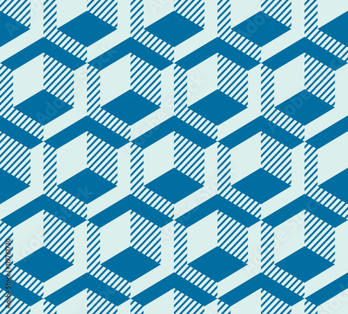 Graphic simple ornamental tile, vector repeated pattern made usi