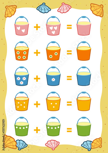 Counting Game. Addition worksheets