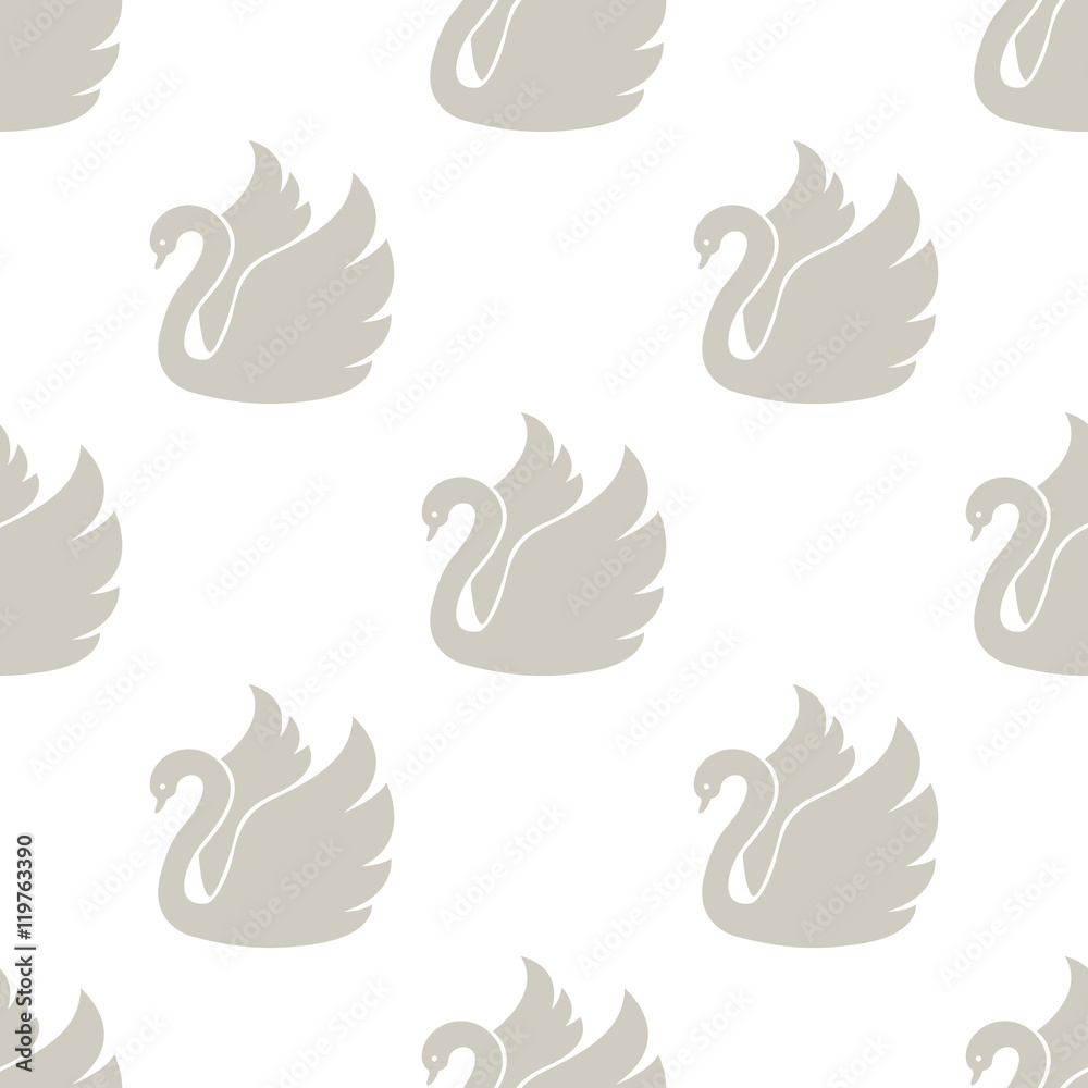 Naklejka premium Swan