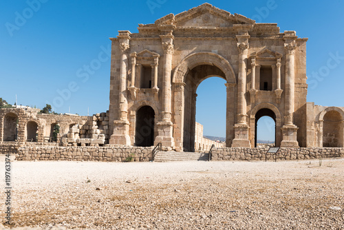 Adrian's Gate in Jerash, Jordan