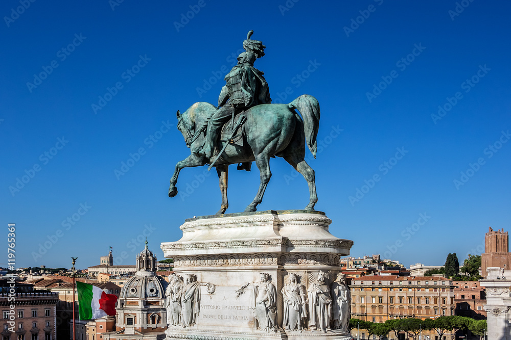 Obraz premium Victor Emmanuel II Monument (Altare della Patria). Rome, Italy.