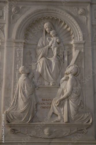 Détail de la Basilique Santa Maria Sopra Minerva à Rome © Hagen411