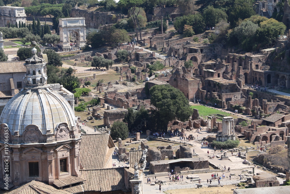 Vue du Forum antique de Rome