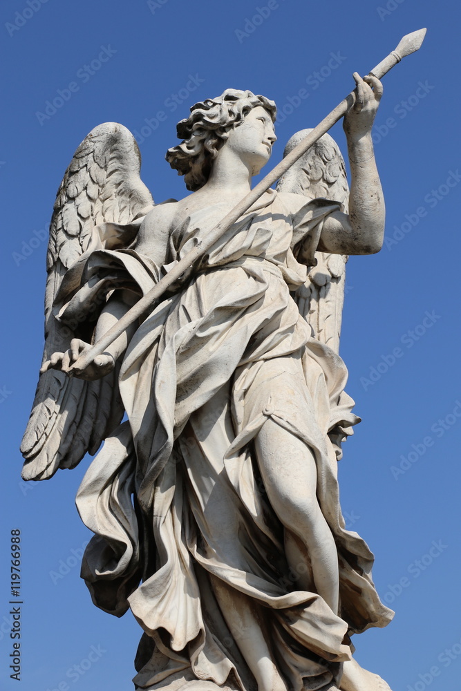 Obraz premium Statue d'ange du pont Saint-Ange à Rome