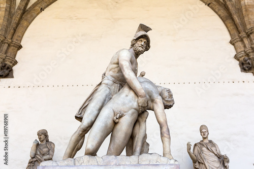 statue of Menelaus and Patroclus in Florence
