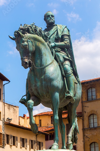statue of Cosimo I in Florence photo