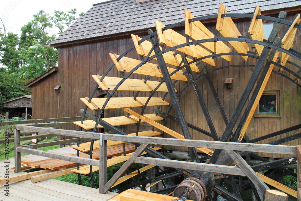 Water mill in Jelka, on Little Danube river, Slovakia Water mill in Jelka, on Little Danube river, Slovakia