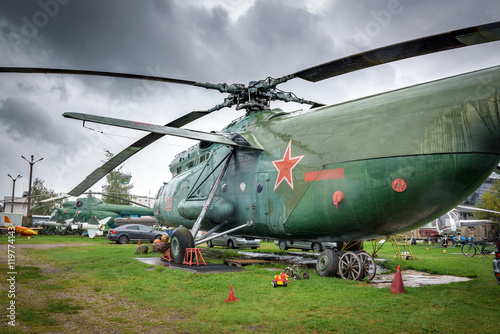Mil Mi-6 (NATO reporting name Hook)  Soviet union heavy transport helicopter