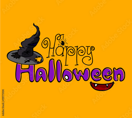 Halloween card "Happy Halloween"