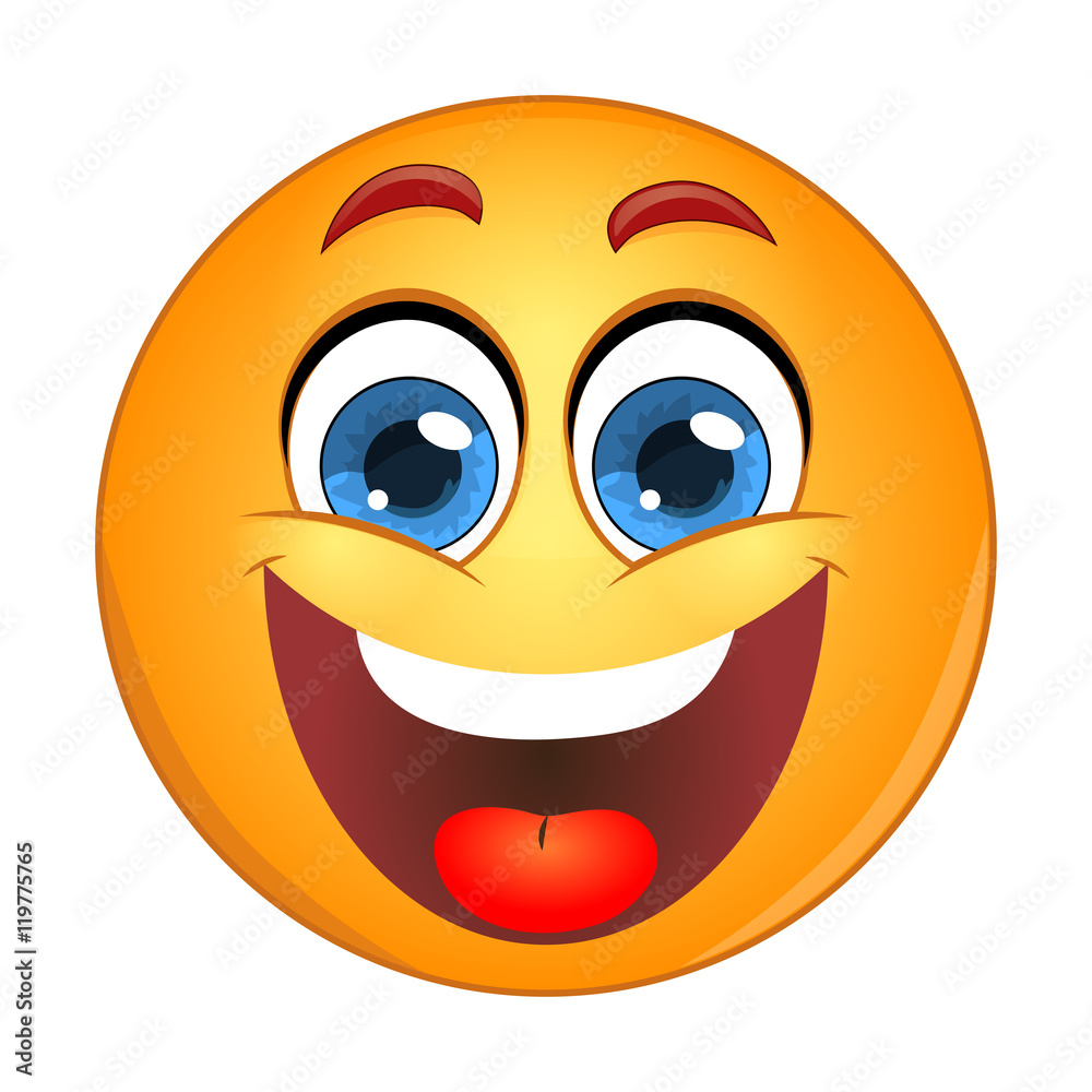 Yellow smiley laughing