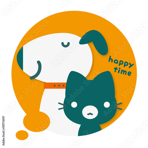 わんニャンパーク フキダシオレンジ