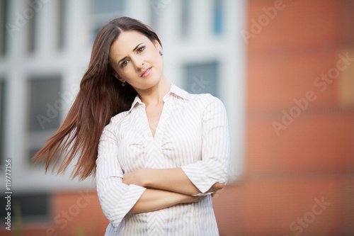 business woman in modern glass interior Free Download business woman in modern glass interior - GFXLoad