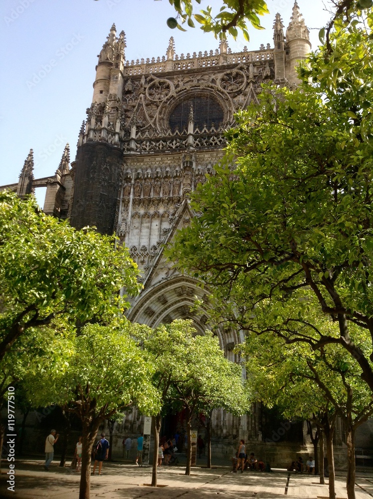 Orangenhof, Kathedrale in Sevilla