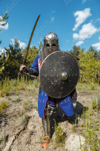 Картината върху платно Mongol horde warrior