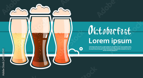 Beer Glass Mug Oktoberfest Festival Banner