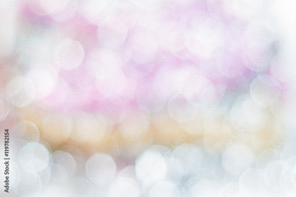 Blurred background with bokeh lights in pastel colours Blurred background with bokeh lights in pastel colours