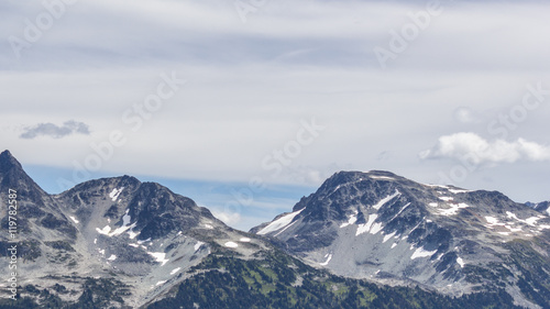 Whistler with Coast Mountains  British Columbia  Canada