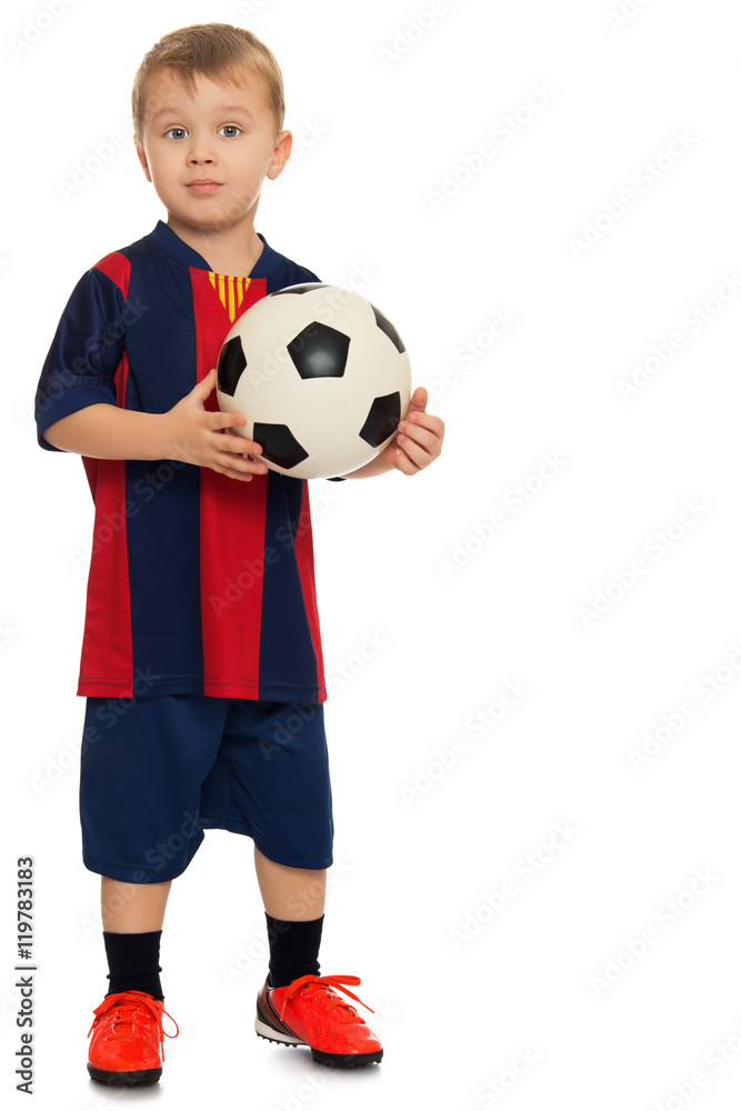 Little boy with soccer ball Little boy with soccer ball