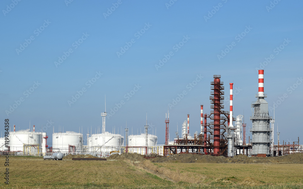 Distillation columns, pipes and other equipment furnaces refinery. Distillation columns, pipes and other equipment furnaces refinery.