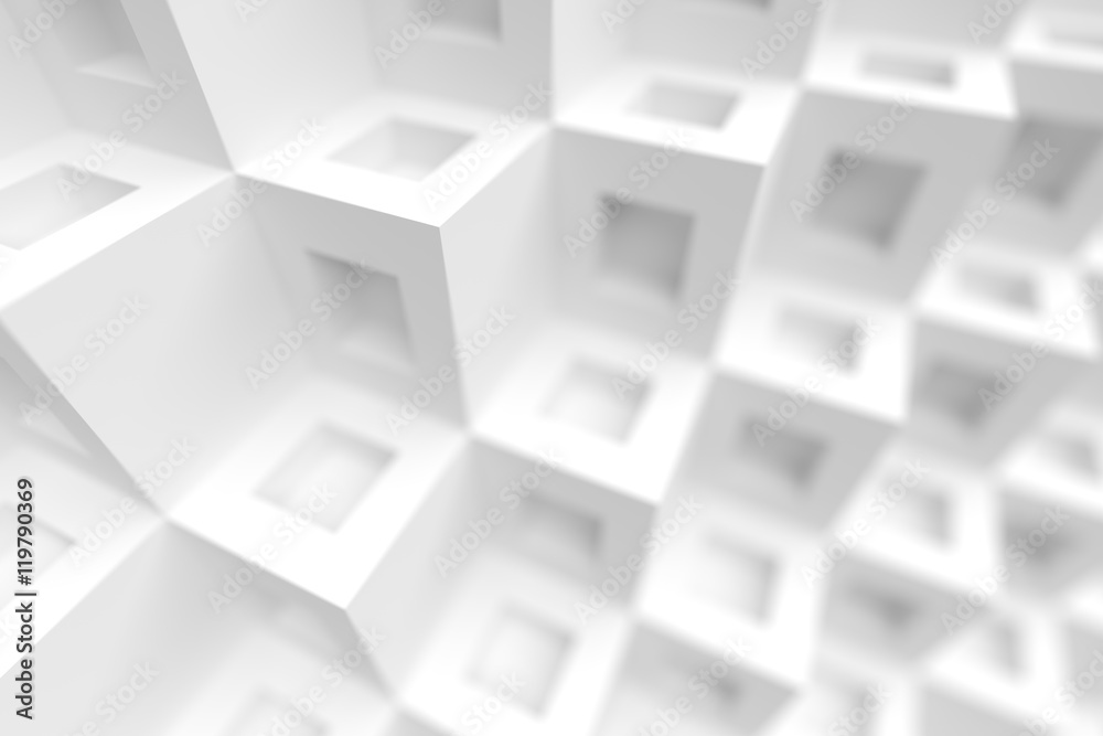 3d White Geometric Concept 3d White Geometric Concept