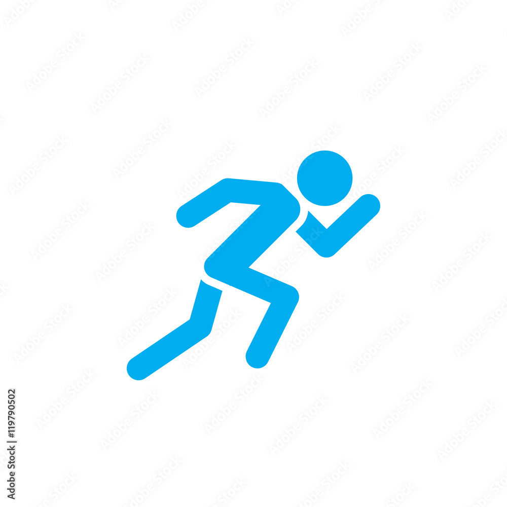 Running icon vector, solid logo illustration, pictogram isolated on white Running icon vector, solid logo illustration, pictogram isolated on white