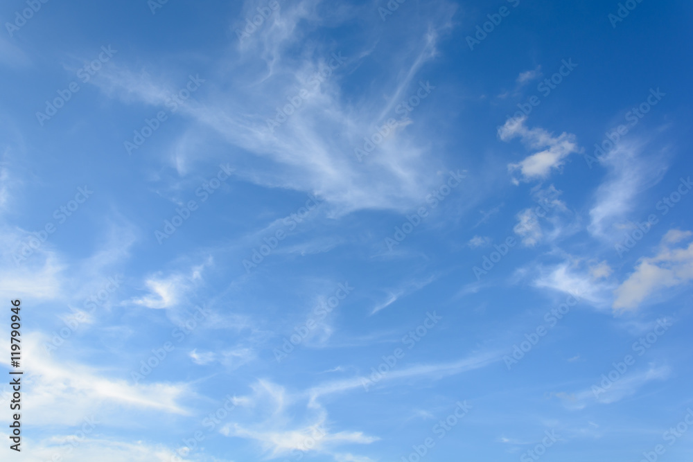 Fototapeta premium White clouds in a blue sky. Sky background