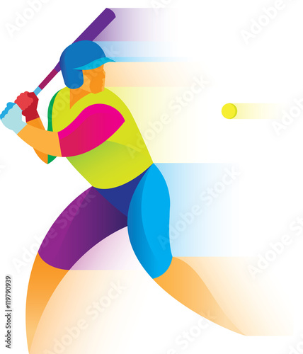 Baseball player is batter.
