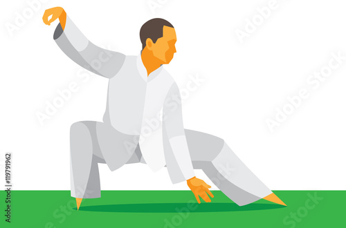 The man is the guru of the Chinese martial arts Tai Chi