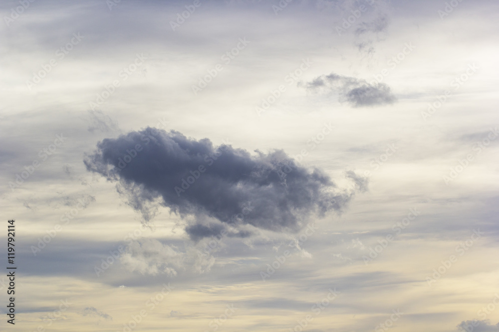 Beautiful black clouds. sky in evening of rainy season Beautiful black clouds. sky in evening of rainy season