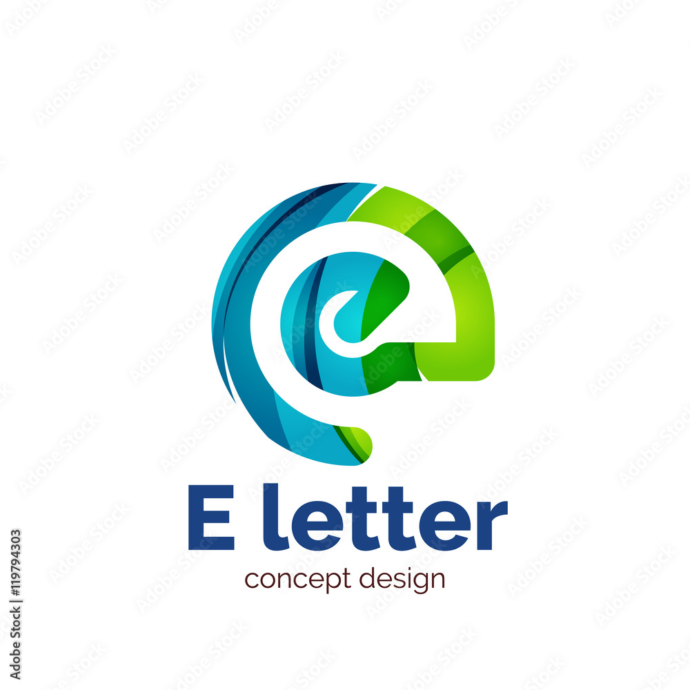 Vector letter concept logo template, abstract business icon Vector letter concept logo template, abstract business icon