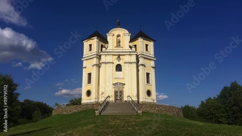 Time - lapse - Poppy Mountain (Makova hora) - place of pilgrimage on the high hill photo