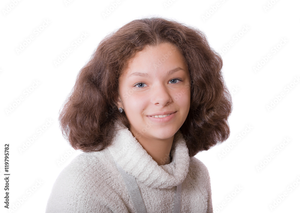 portrait of teenage girl