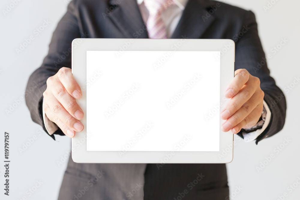 Businessman with digital tablet Businessman with digital tablet
