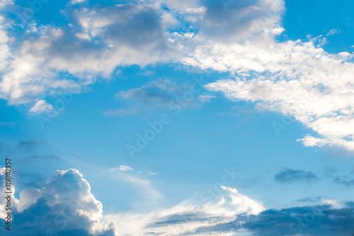 Fototapeta Naklejka Na Ścianę i Meble -  Clear clouds in blue sky