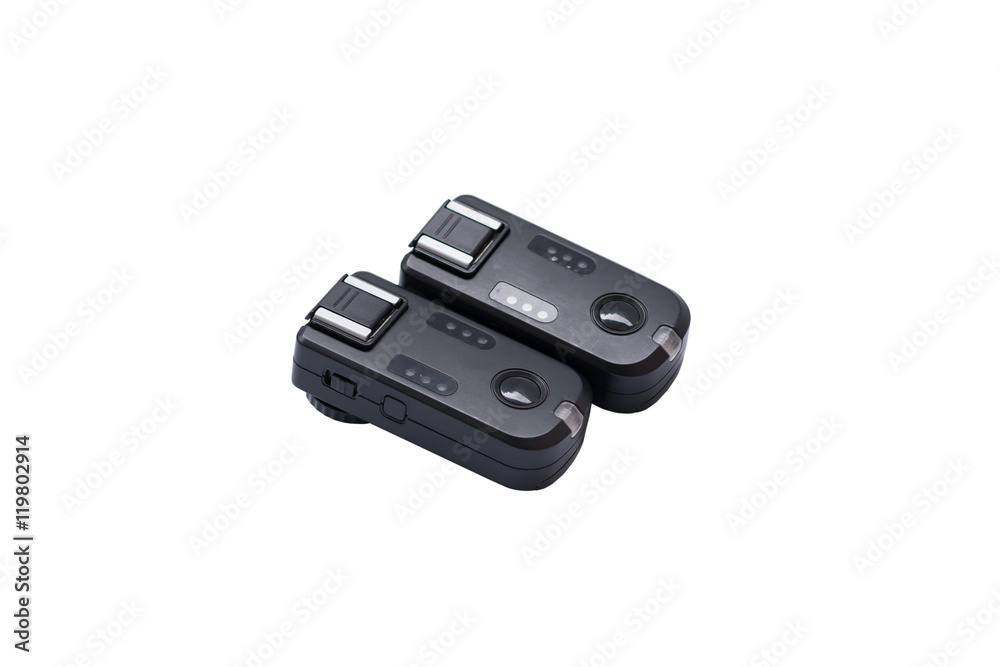 Wireless Trigger, Isolated on White Background.. Wireless Trigger, Isolated on White Background..