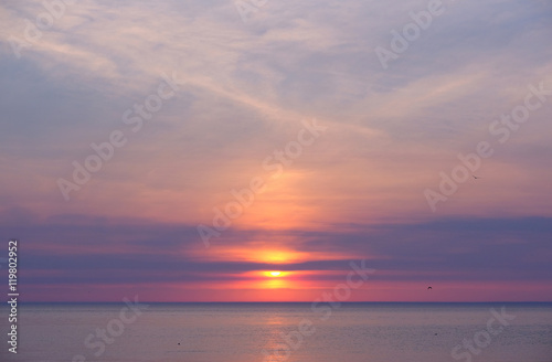 Sunset at Lake Michigan © haveseen