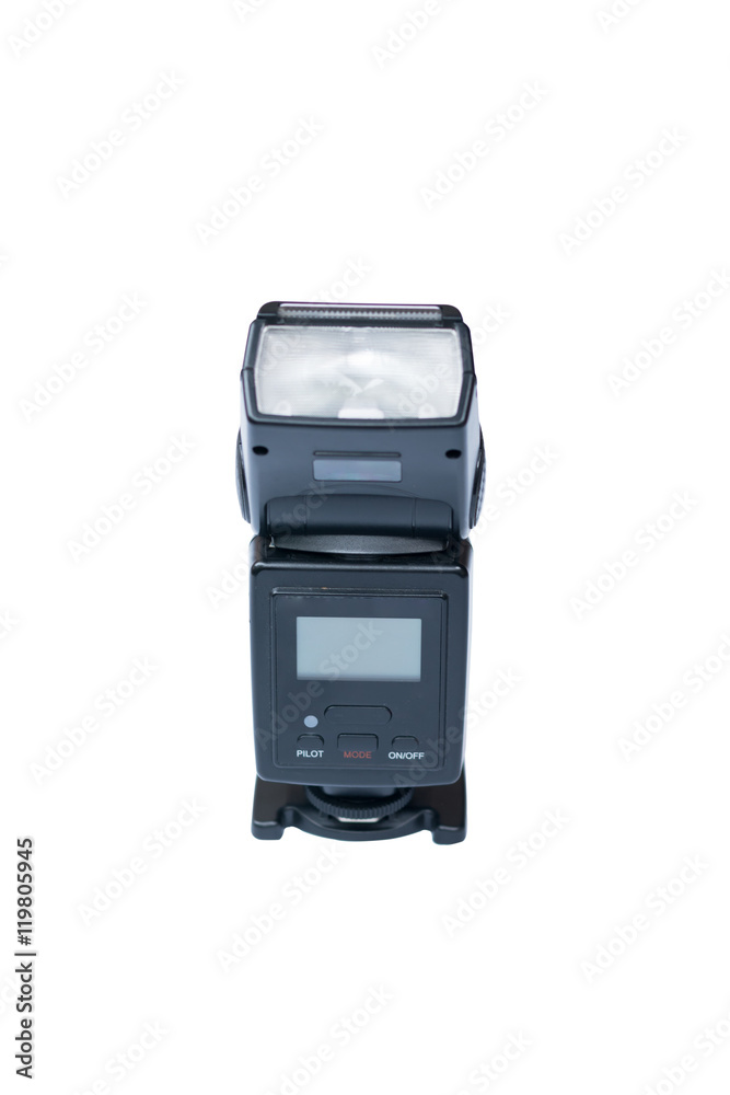 Camera Flash Speed isolated on white Camera Flash Speed isolated on white