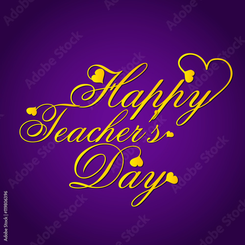 greeting card of teachers day