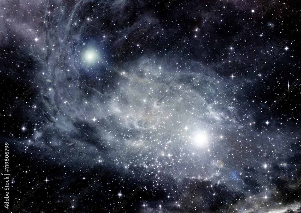 Obraz premium galaxy in a free space