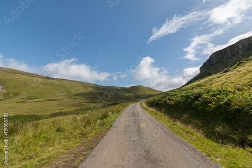 Straße Richtung Talisker Bay, Skye, Schottland