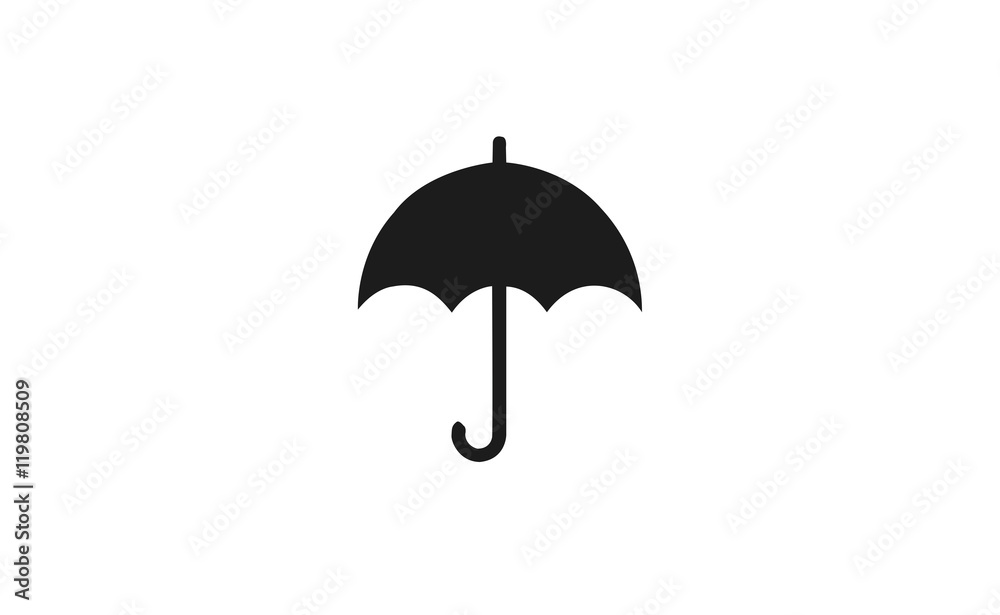 Vector umbrella symbol on white background Vector umbrella symbol on white background