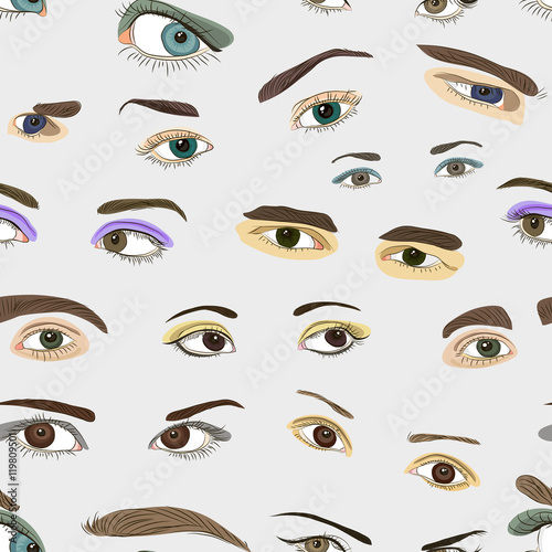 Colored Eyes set pattern