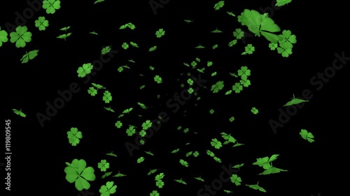 Blowing Clovers - Alpha channel