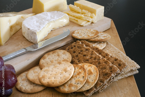 Photography Cheese platter with assorted cheeses
