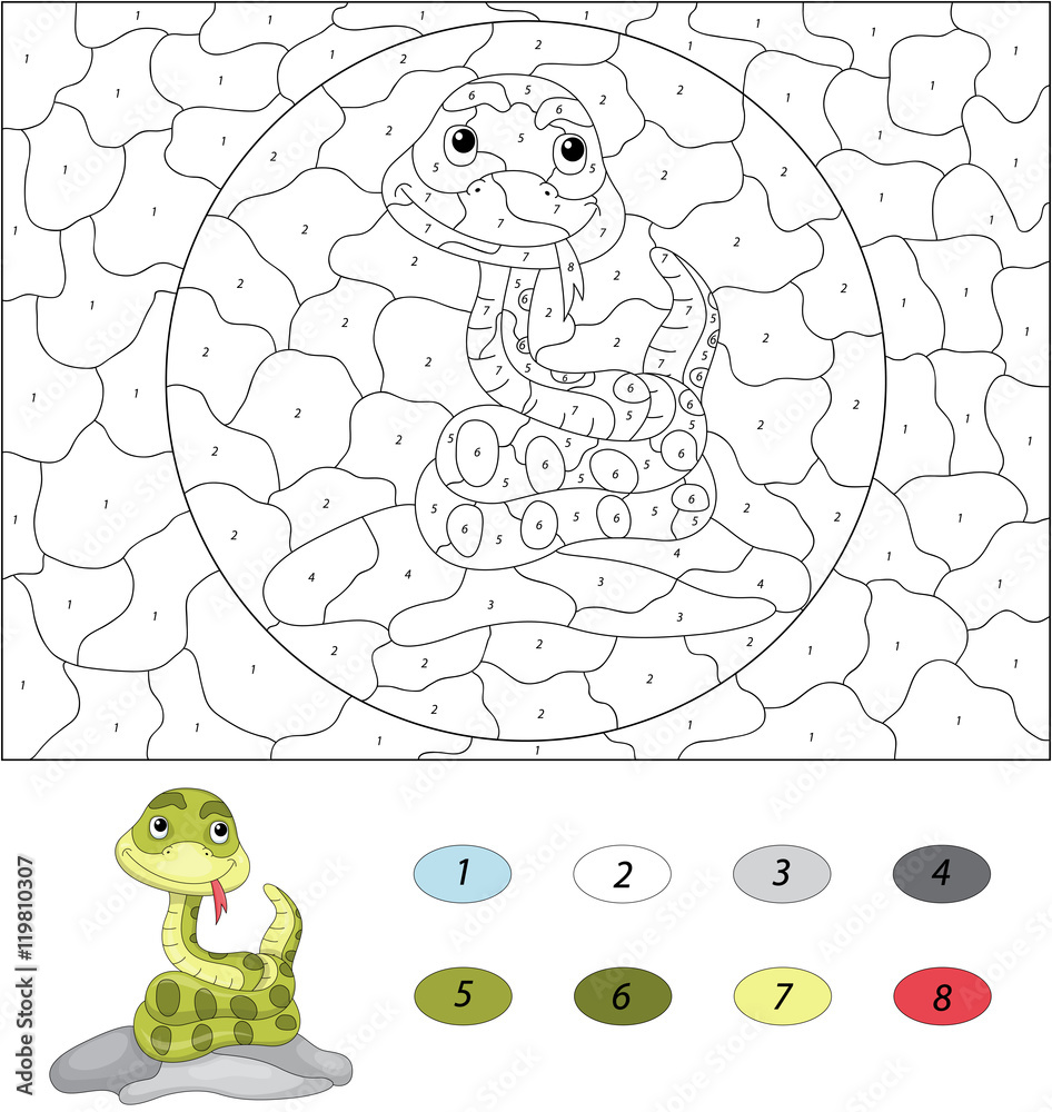 Snake game stock illustration. Illustration of number - 2909961